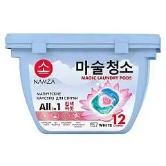 Средство д/стирки NAMZA в капсулах д/белого белья 12шт, фото №1