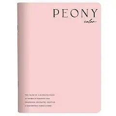 Тетрадь 48л КЛЕТКА "Peony", розовый, фото №1