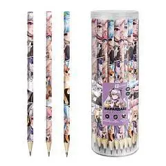 Карандаш чернографитный Аниме с котиками HB трёхгран дерево, фото №1