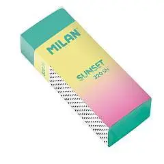 Ластик Milan 320 "Sunset" 61x23x12 мм, с держателем, фото №1