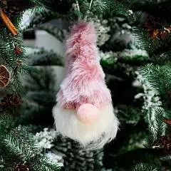 Подвеска, Darlens «ДЕД МОРОЗ», 8 см, текстиль, ассорти, фото №1