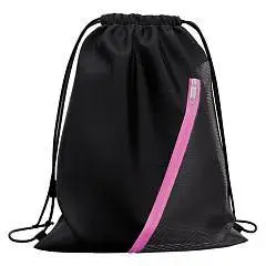 Мешок д/обуви EK Mesh  Black&Pink карман/молния 500x410мм, фото №1