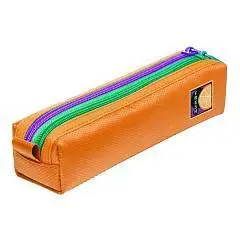 Пенал-тубус Hatber "Orange" 200х50х40мм, на 2 отд., фото №1