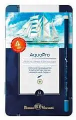 Карандаши скетч акварельные "SKETCH&ART" 12 ЦВ. в мет коробке, фото №1