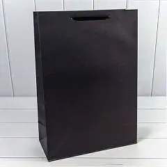 Сумка подарочная Крафт "Люкс" Чёрный 32*45*15см, фото №1