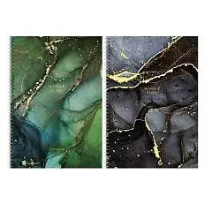 Тетрадь А4 80л кл "Marble color", матовая лам, тиснение фольгой,, фото №1