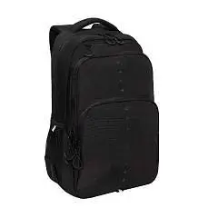 Рюкзак школьный Grizzly 3отд черн светоотр, фото №1