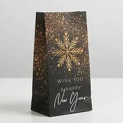 Пакет без ручек  «Золото», 10*19,5*7 см, фото №1