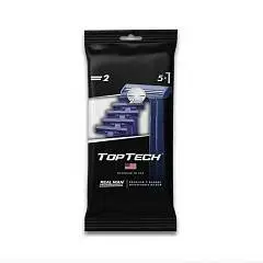 Станки одноразовые муж TopTech 2 лезвия, 5шт, фото №1