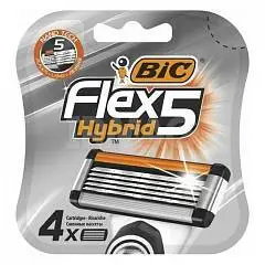 Сменные касеты муж BIC Flex 5 Hybrid, 4шт, фото №1