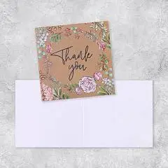 Открытка-мини Thank you, 7 х 7 см, фото №1