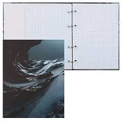 Тетрадь на кольцах 80л "ДИЗАЙН В МАКРО" матовая ламин. выб.лак, фото №1