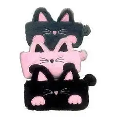 Пенал игрушка плюшевый 1 отд 21*10см Cat, фото №1