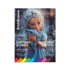 Набор цв.бум.и картона EK "Magic Pet" А4, 20л, по 10 цв, фото №1