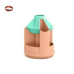 Подставка вращающаяся EK Mini Desk, Pastel Bloom, персик/зеленый, фото №1