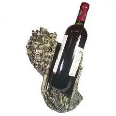 Подставка под бутылку "Лев" бронза L14W19H24, фото №1