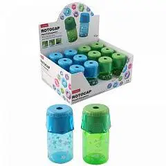 Точилка Hatber ROTOCAP, с контейнером, ассорти, фото №1