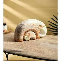 Декор интерьера Слониха со слоненком дерево албезия, фото №1