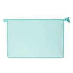 Папка д/тетр А4 пластик молния Мятная КОКОС, фото №1