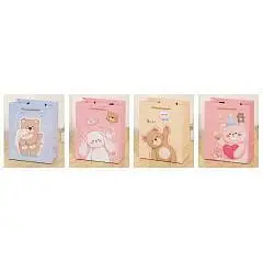 Сумка подарочная "Cute animals" 18*23*10см матов лам, фото №1