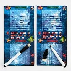 Настольная игра морской бой На Дальних берегах, 2 игровых поля 6+, фото №1