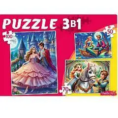 Пазлы 3в1 Мир Принцесс №10 ( 50,70,100эл), фото №1