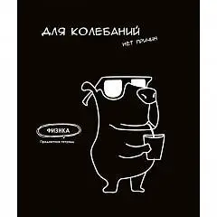 Тетрадь предметная 48л «Подслушано» Физика, тиснение холст, фото №1