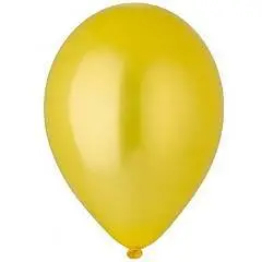 Шарик воздушный "Металлик" Yellow 30см, фото №1
