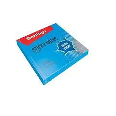 Бумага с клеевым краем Berlingo 76х76мм 80л синий неон, фото №1