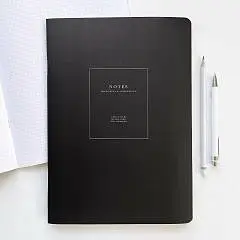 Тетрадь 48л кл "Notes", черный, фото №1