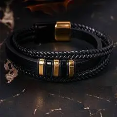 Браслет THE MAN CODE (кожа/р.22), фото №1