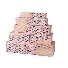 Коробка подарочная "Бантики" 19 х 13 х 7,5 см 10-1, фото №1