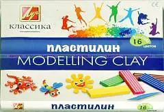 Пластилин 16цв 320гр Луч Классический, фото №1