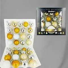 Набор елочных шаров 34 шт в асс, фото №1