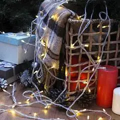 Гирлянда эл. LED-100-220V, 10м, силикон, 8р, т/белый, фото №1