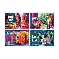 Альбом д/рисования 48л А4 на гребне BG Акварельный мир, фото №1