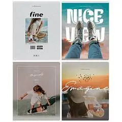 Тетрадь 48л ЛИНИЯ "Girl's club", глянцевая ламинация, фото №1