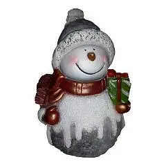 Снеговик с подарком Н-22см,L-16см, фото №1