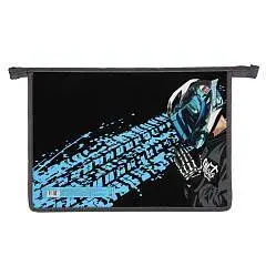 Папка д/тетр А4 пластик/картон молн сверху Мото Boy Кокос, фото №1