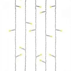 Гирлянда электрическая "Занавес" 3х2,7м, 210 ламп, тепл.белый, фото №1