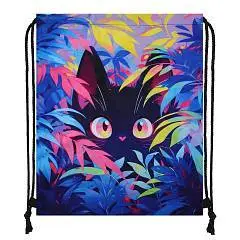 Сумка д/обуви 1 отд 36*44см Tropical cat, фото №1