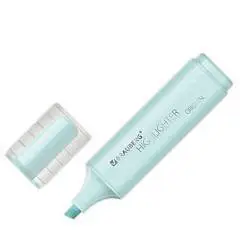 Текстовыделитель BRAUBERG "ORIGINAL PASTEL" бирюзовый 1-5мм, фото №1