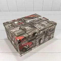 Коробка подарочная "Европа" прямоуг 28*21*12,3см 10-7, фото №1