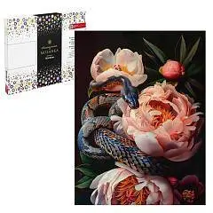 Алмаз моз Пионы и змея  30*40см на подр полн выкл, фото №1