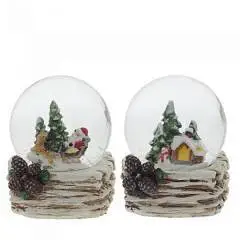 Фигурка декоративная в стекл шаре "Домик" 8,5см, фото №1