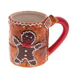 Кружка "Пряничный человечек" 400 мл  13,5х9,5х10,5 см, фото №1