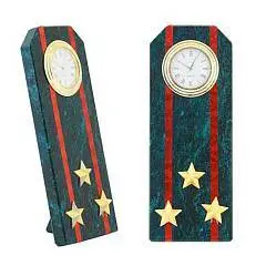 Часы камень "Погон полковник" змеевик, фото №1