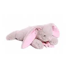 Игрушка мягкая Кролик 60см серый/розовый Lapkin, фото №1