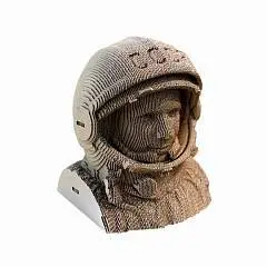 Пазл Конструктор QBRIX Картонный 3D Юрий Гагарин, фото №1