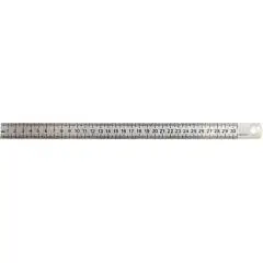 Линейка металлическая, 30см, фото №1